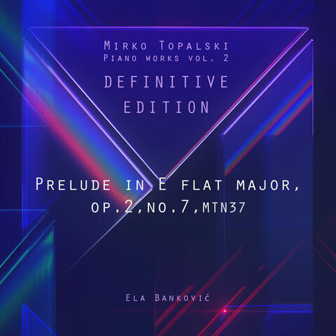 Prelude in E flat major, op.2, no.7, MTN37 album art