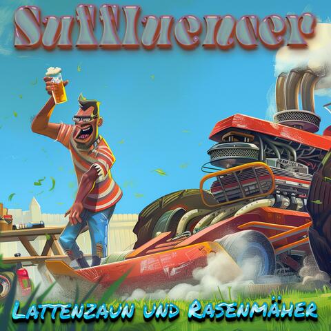 Lattenzaun und Rasenmäher album art