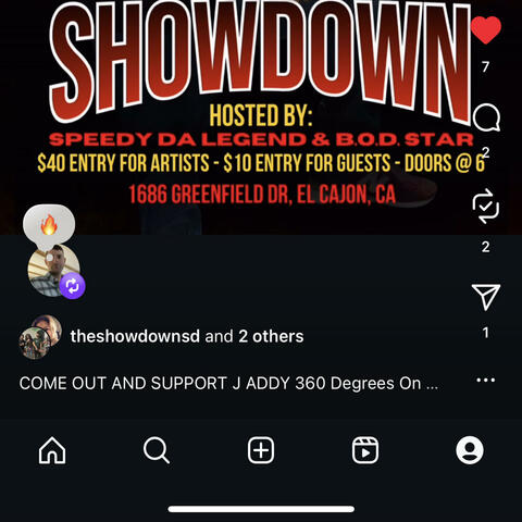 Show down album art