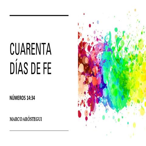 Cuarenta Días de Fe (Números 14:34) album art