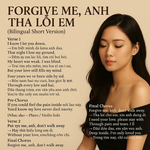 FORGIVE ME, ANH / THA LỖI EM album art