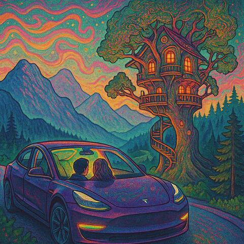 tree house in the mountains album art