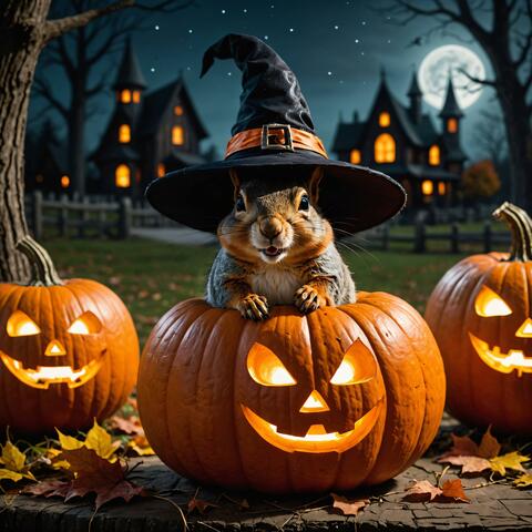 Squirrel, squirrel, Halloween night album art