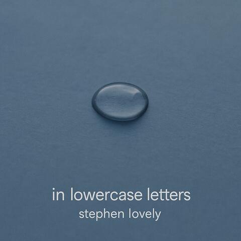 in lowercase letters (indie Pop project) album art
