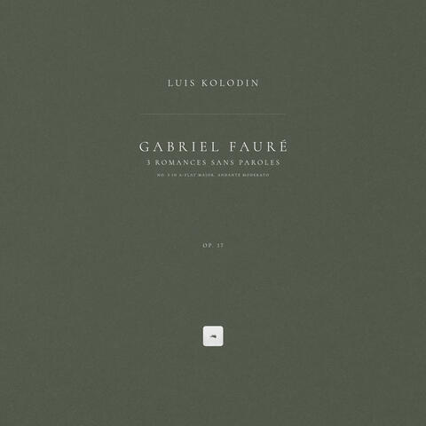 3 Romances sans paroles, Op. 17: No. 3 in A-Flat Major. Andante moderato album art