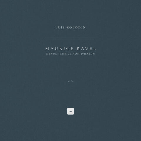 Menuet sur le nom d'Haydn, M. 58 album art