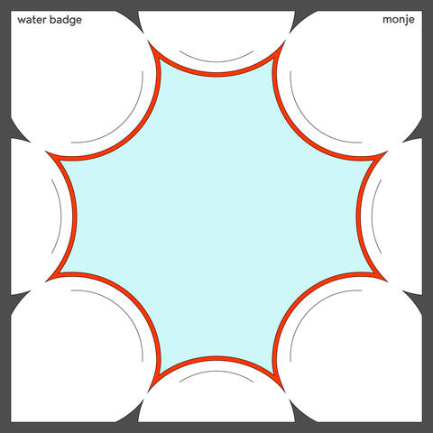 water badge album art