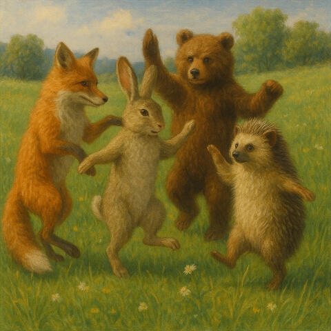 Happy animal party album art