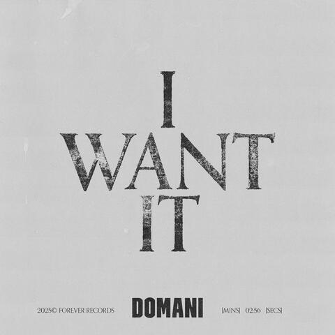 I Want It album art