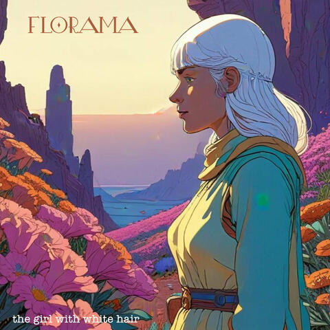 The girl with white hair album art