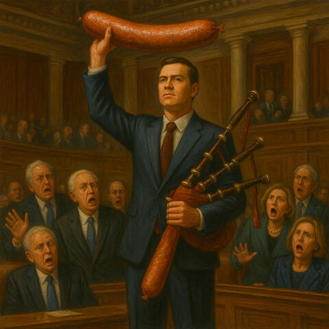 Walking into Congress with My Dick out to the Sound of Techno Bagpipes album art