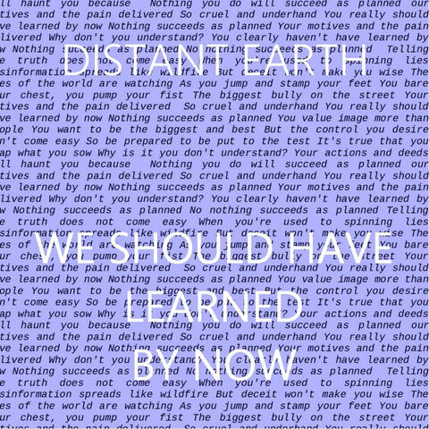 We Should Have Learned by Now album art