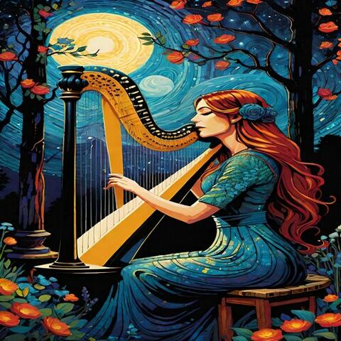 Instrumental Celtic Harp Music album art