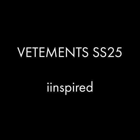 VETEMENTS SS25 iinspired album art