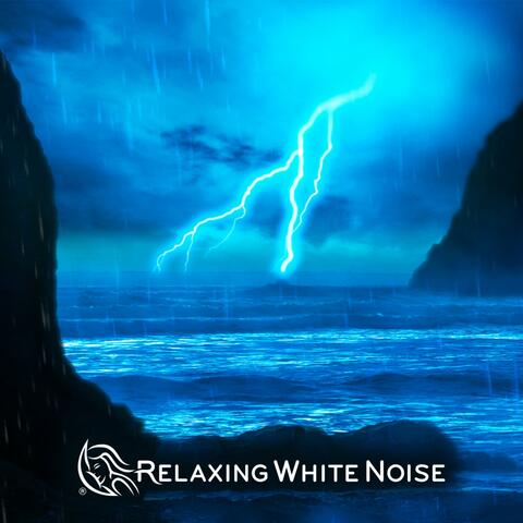 Thunderstorm & Rain Sounds with Ocean Waves White Noise Loop (No Fade) album art