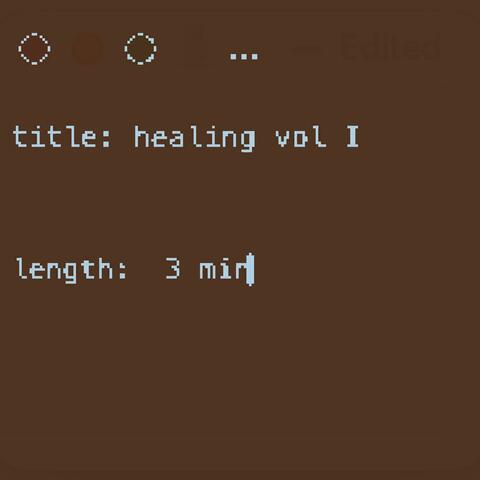 healing, vol. 1 album art