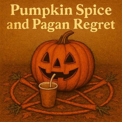 Pumpkin spice and Pagan Regrets album art
