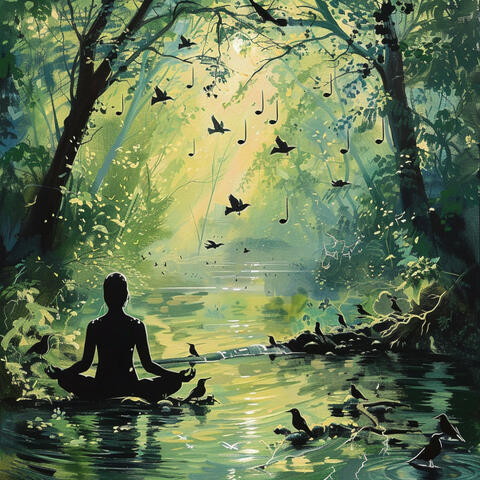 Creek Serenity: Binaural Birds Meditation Harmony - 80 88 Hz album art