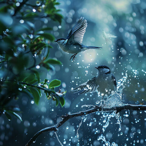 Tranquil Binaural Nature: Birds and Rain for Serenity album art