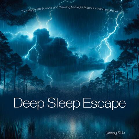 Deep Sleep Escape - Thunderstorm Sounds and Calming Midnight Piano for Insomnia Relief album art
