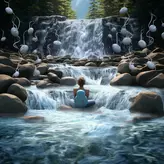 Image of Meditation Streams: Serene Water Rhythm