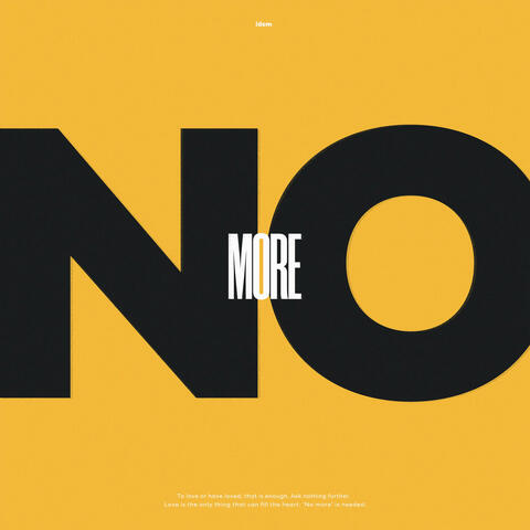 No More album art