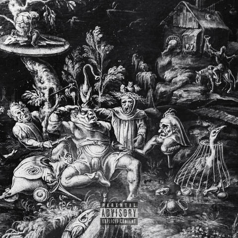 black n white album art