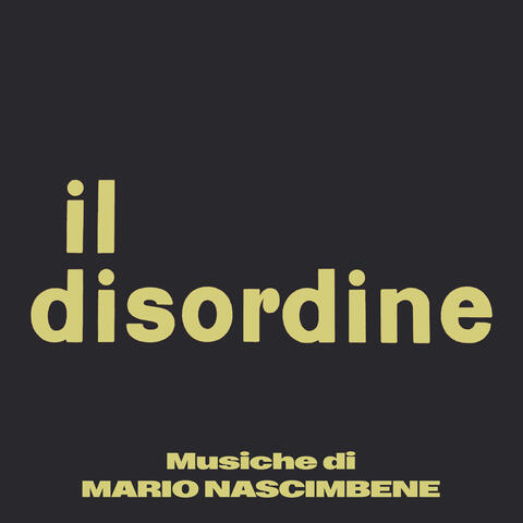 Il disordine album art