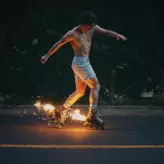 Image of Fireworks & Rollerblades