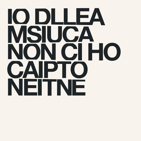 Io della musica non ci ho capito niente album art