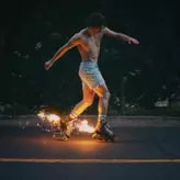 Image of Fireworks & Rollerblades