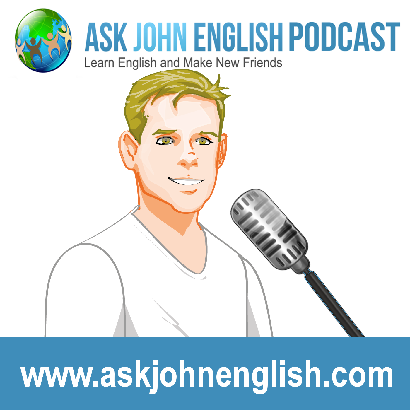 Johnny ask. Подкасты на английском. Learn English подкаст. Подкаст на английском для начинающих. Podcast for Learning English.