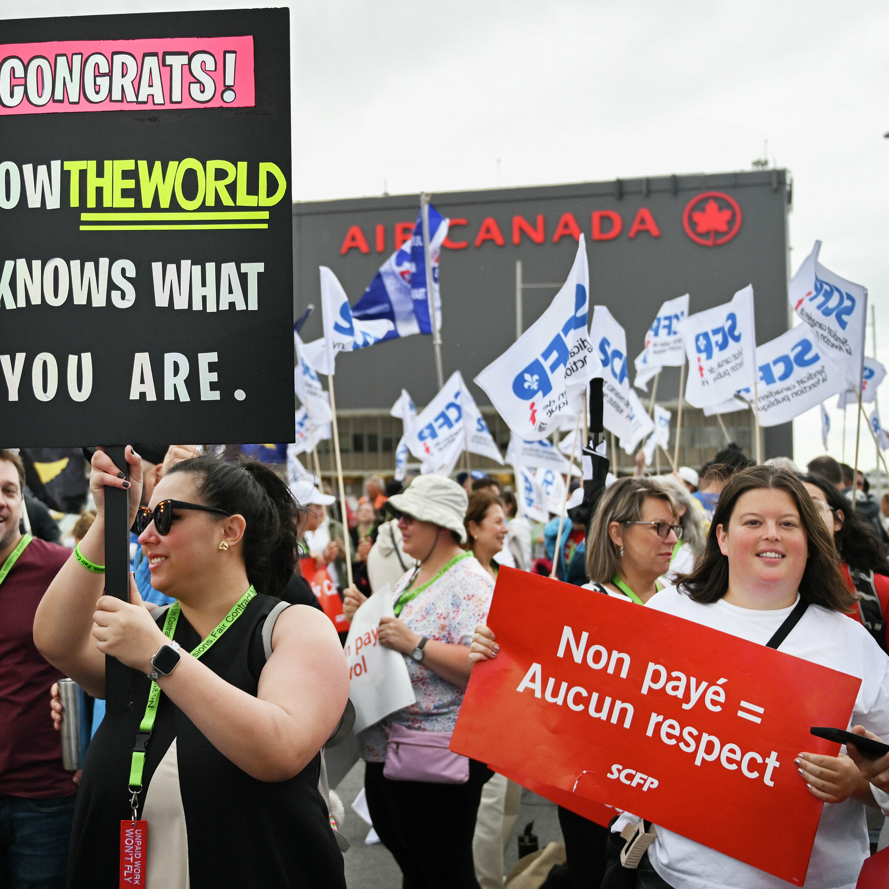 Was Air Canada's flight attendant strike legal?
