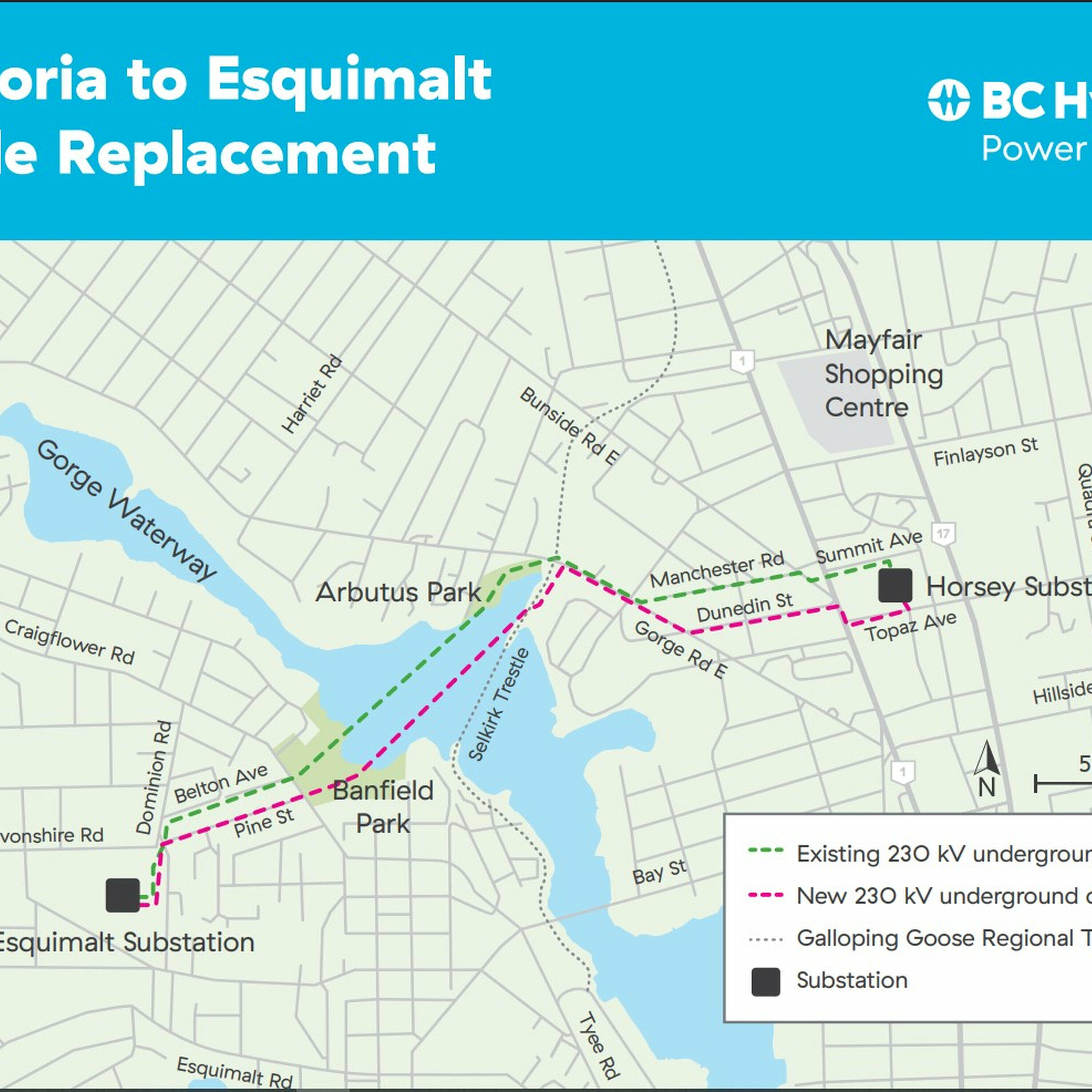 BC Hydro replacing failing transmission cable, work to wrap next summer
