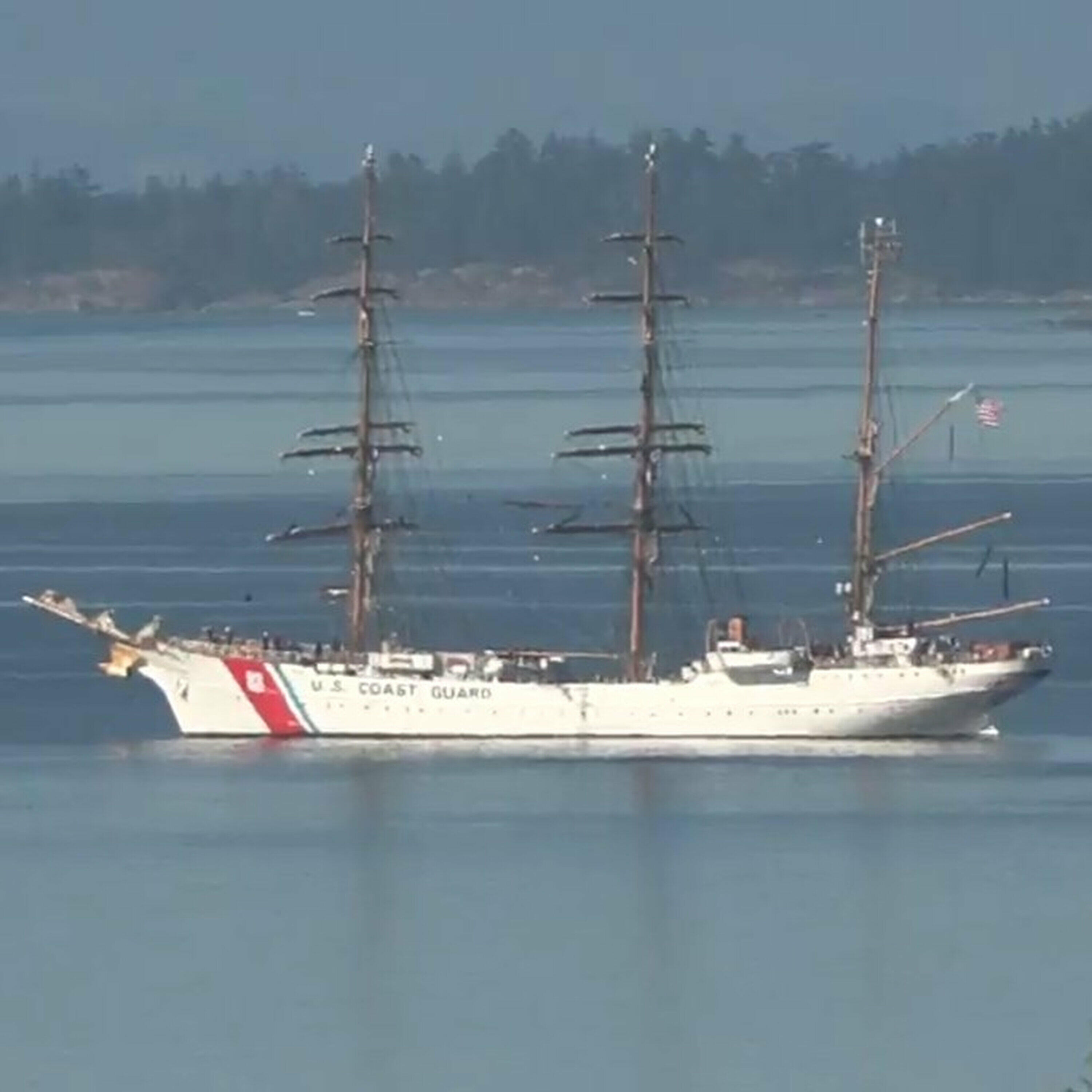 USCG Barque Eagle, war prize from the Second World War, in Victoria for public tours