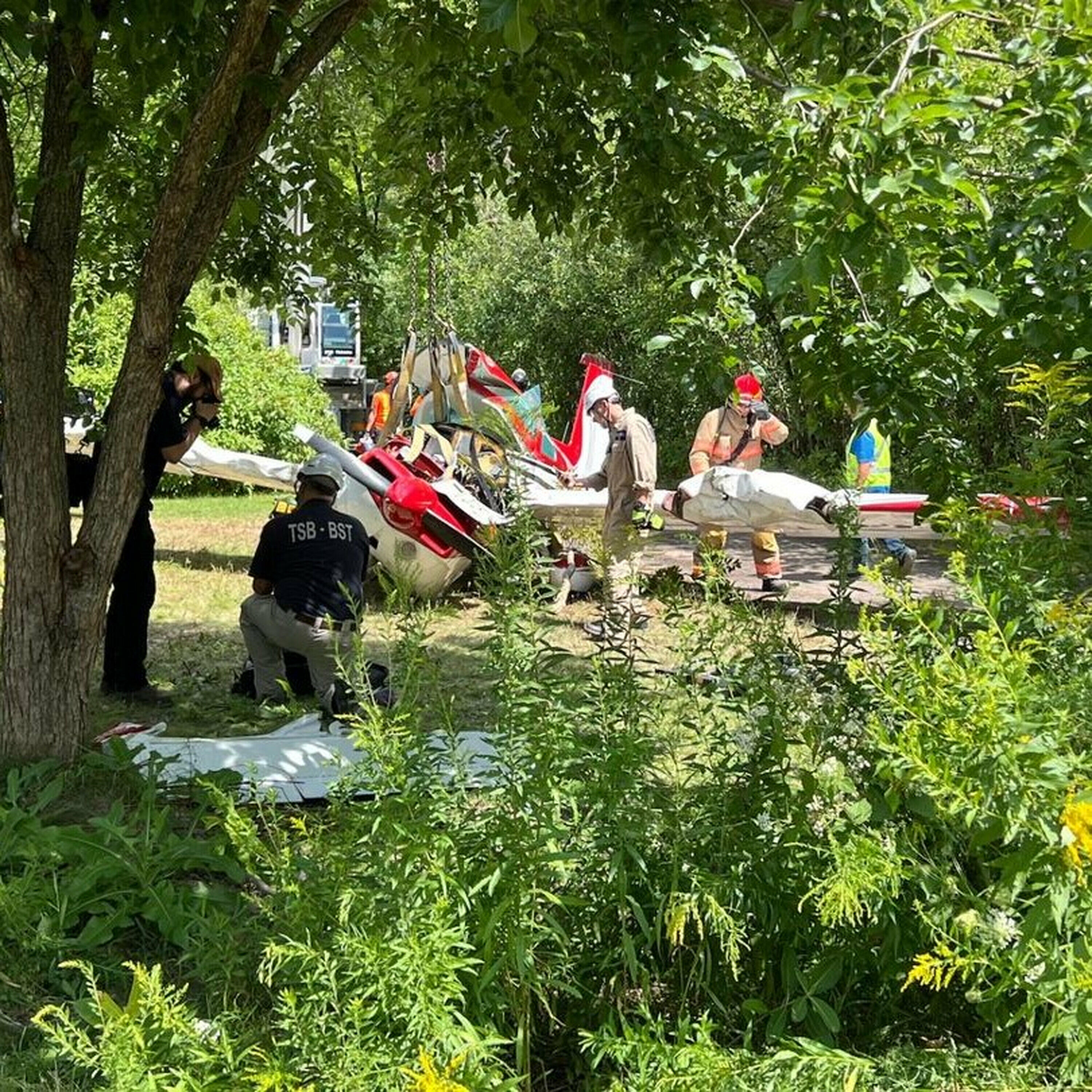Ottawa Fire Services on the rescue operation following small plane crash near airport