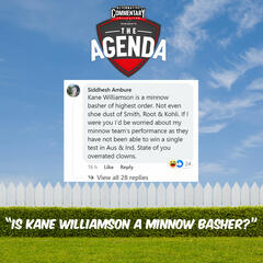 "Is Kane Williamson A Minnow Basher?" - The Agenda