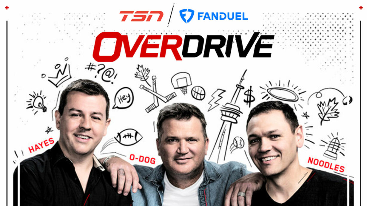 ♫ OverDrive  Spend the afternoon with the boys guilt free. Hang out with  Hayes, Noodles and the O-Dog as they talk Leafs, sports and pretty much  everything that catches their attention.