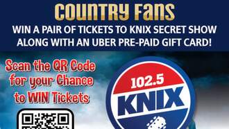 KNIX FM 102.5 Booster License Plate Radio Station Phoenix Arizona