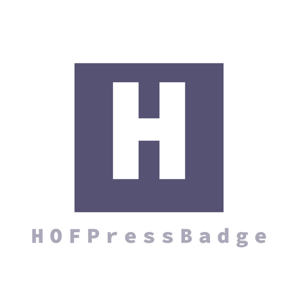 Hall Of Fame Press Badge