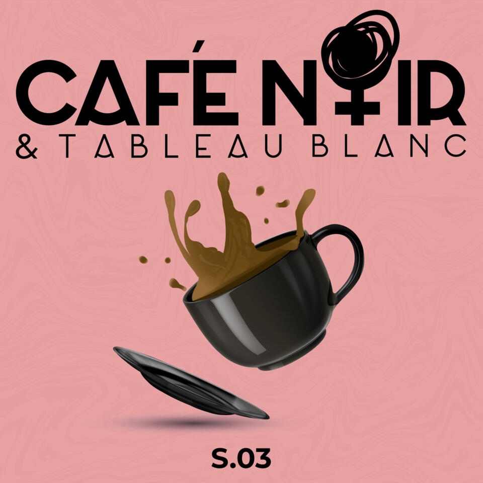Café noir et tableau blanc