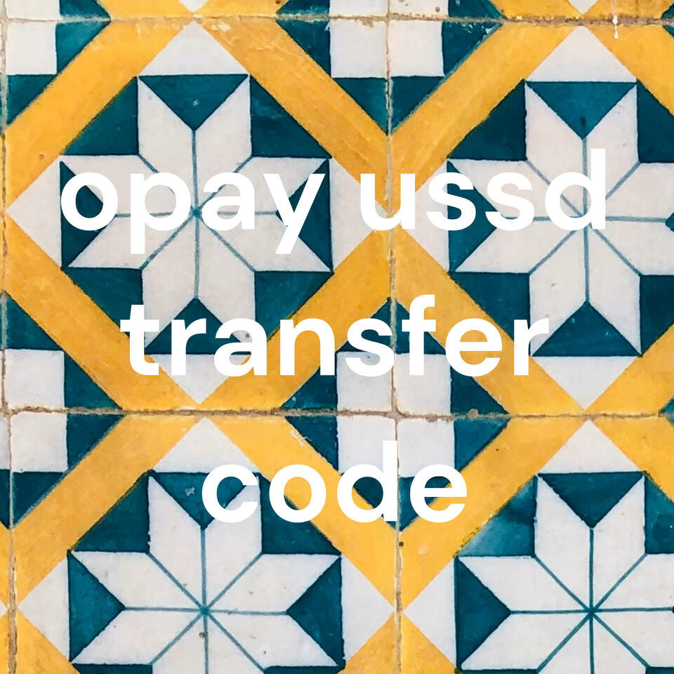 opay ussd transfer code