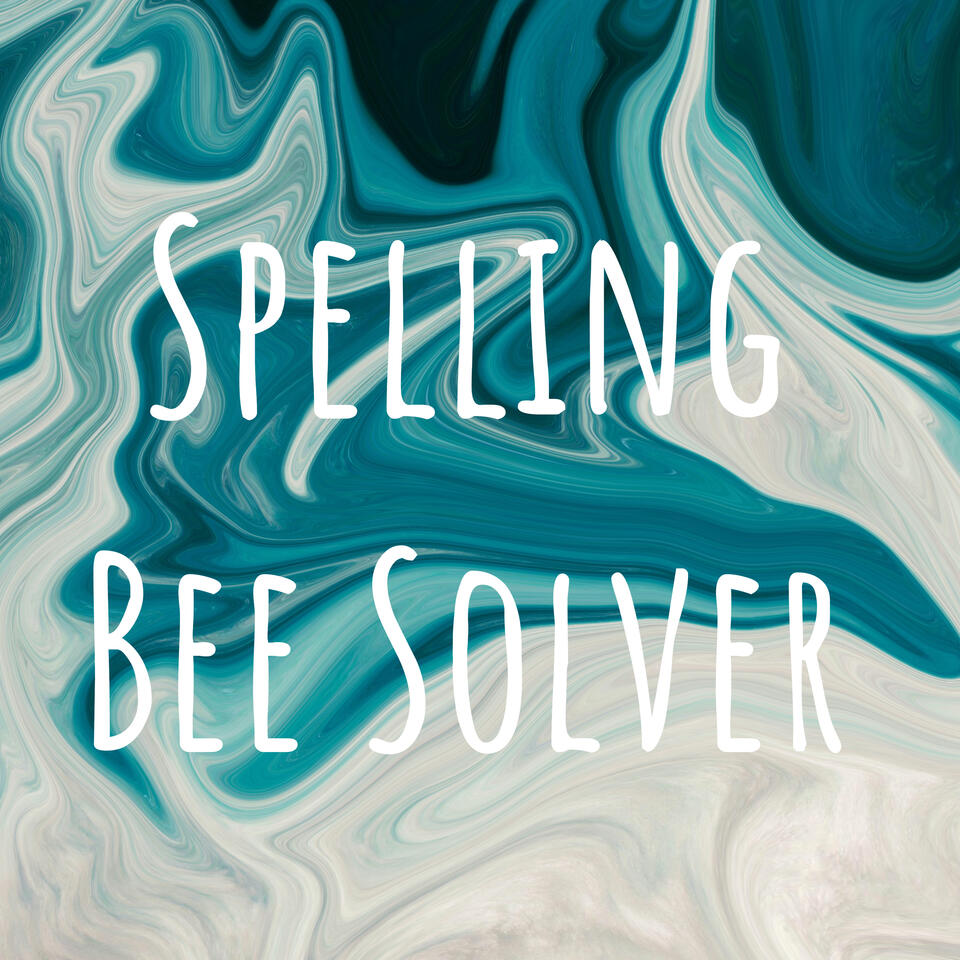 Spelling Bee Solver