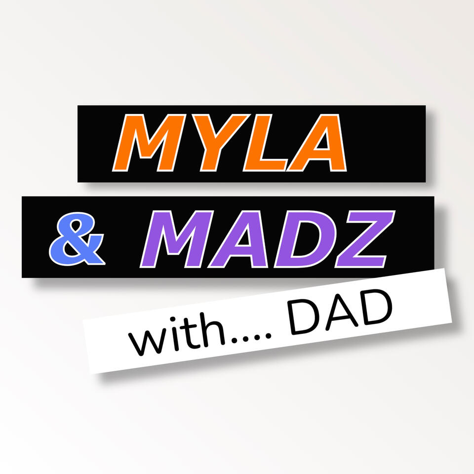 Myla and Madz with.... Dad