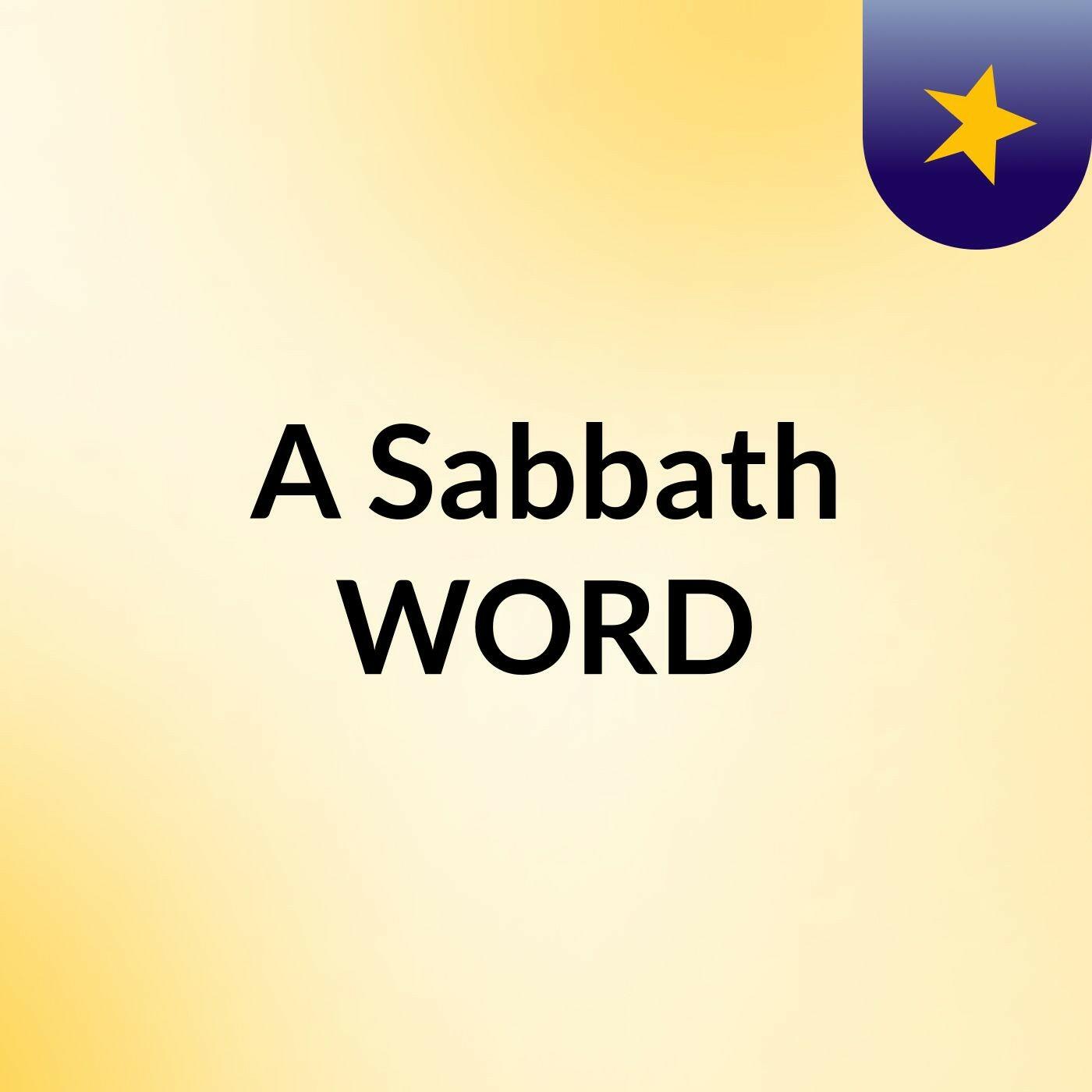 a-sabbath-word-iheart