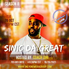 The Sinic Da Great Interview. - Vigilantes Radio Live!