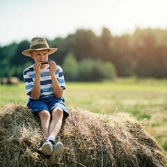 Little Phil learns harmonica-and a secret from grandpa (Joke of the Day) - Steve & Gina in the Morning Podcast