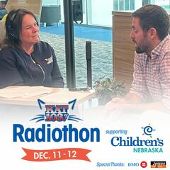 Kat 103.7 Radiothon for Children's Nebraska: Doctor Patrick Lloyd Palliative Care - Steve & Gina in the Morning Podcast