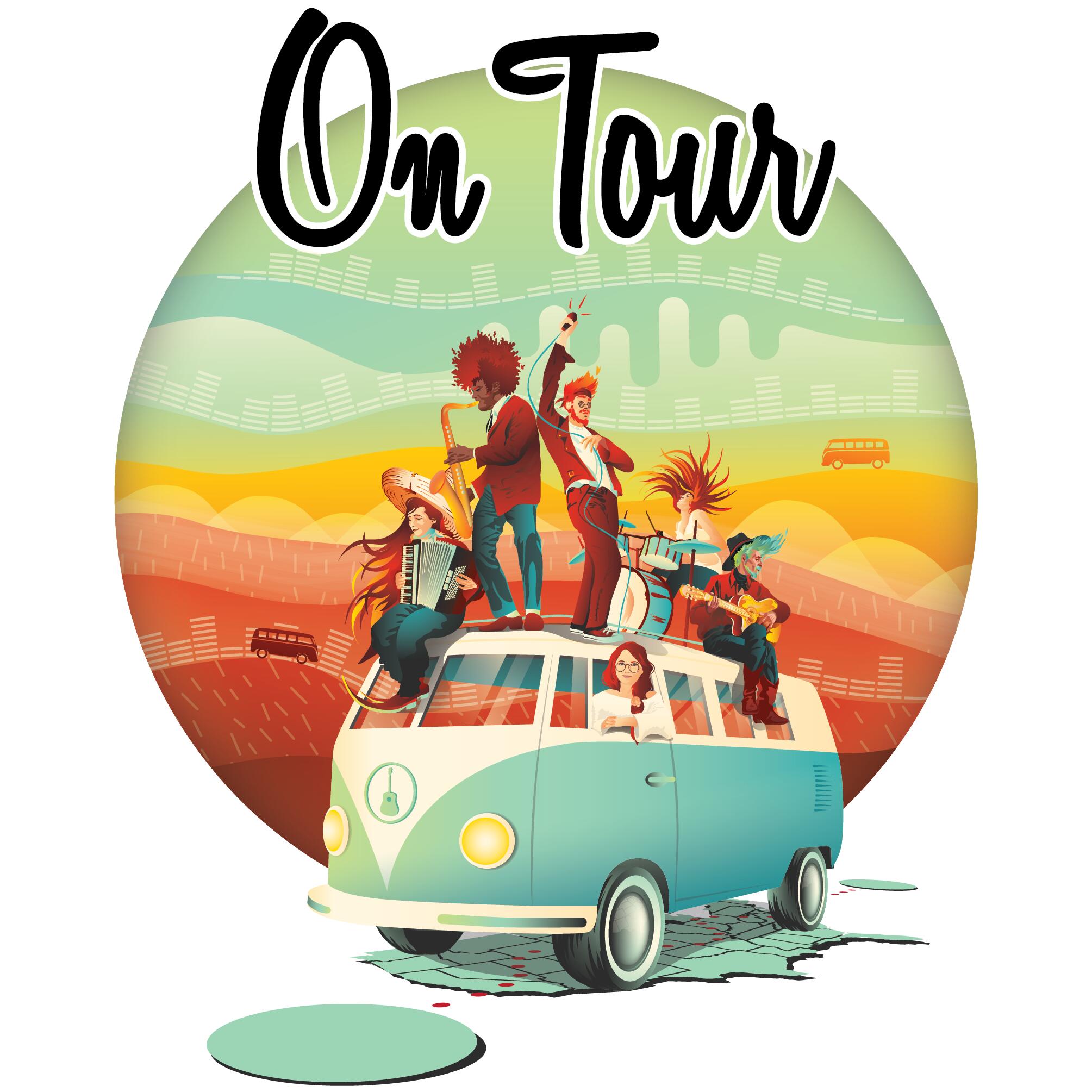 Easy on the go. Go on Tour. Стикер on Tour. Go on Tour Music. Фанатские Стикеры on Tour.