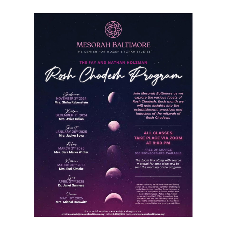 Rosh Chodesh Program